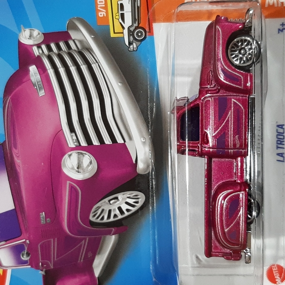 Hot Wheels La Troca 2022 HW Hot Trucks Collection Pink Magenta Truck Lowrider - Picture 1 of 10